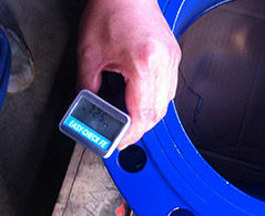 Inspección de revestimiento o pintura